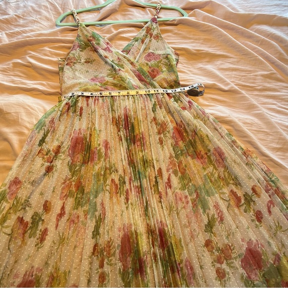 Chicwish “Spring Break” Wrap Pleated Mesh Dress - Picture 8 of 11